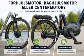 Forhjulsmotor, Baghjulsmotor eller Centermotor?