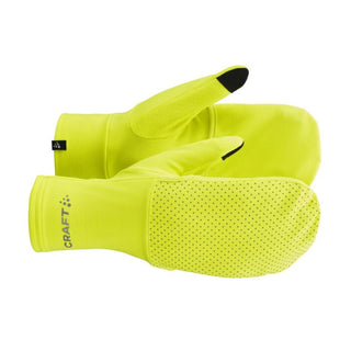 Craft Lumen Fleece Hybrid Glove 2 Flumino Neongul Handsker
