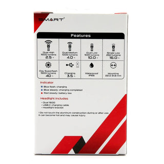 Forlygte SMART Dual LED 1500 Lumen