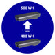 Opgradering fra 400 WH --> 500 WH batteri