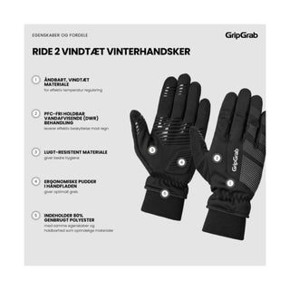 Cykelhandsker GripGrab Ride 2 Windproof Winter Gloves