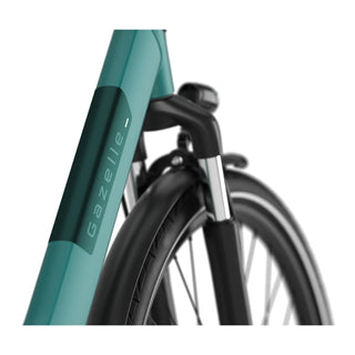 Grøn Gazelle Paris Dame Elcykel med affjedring