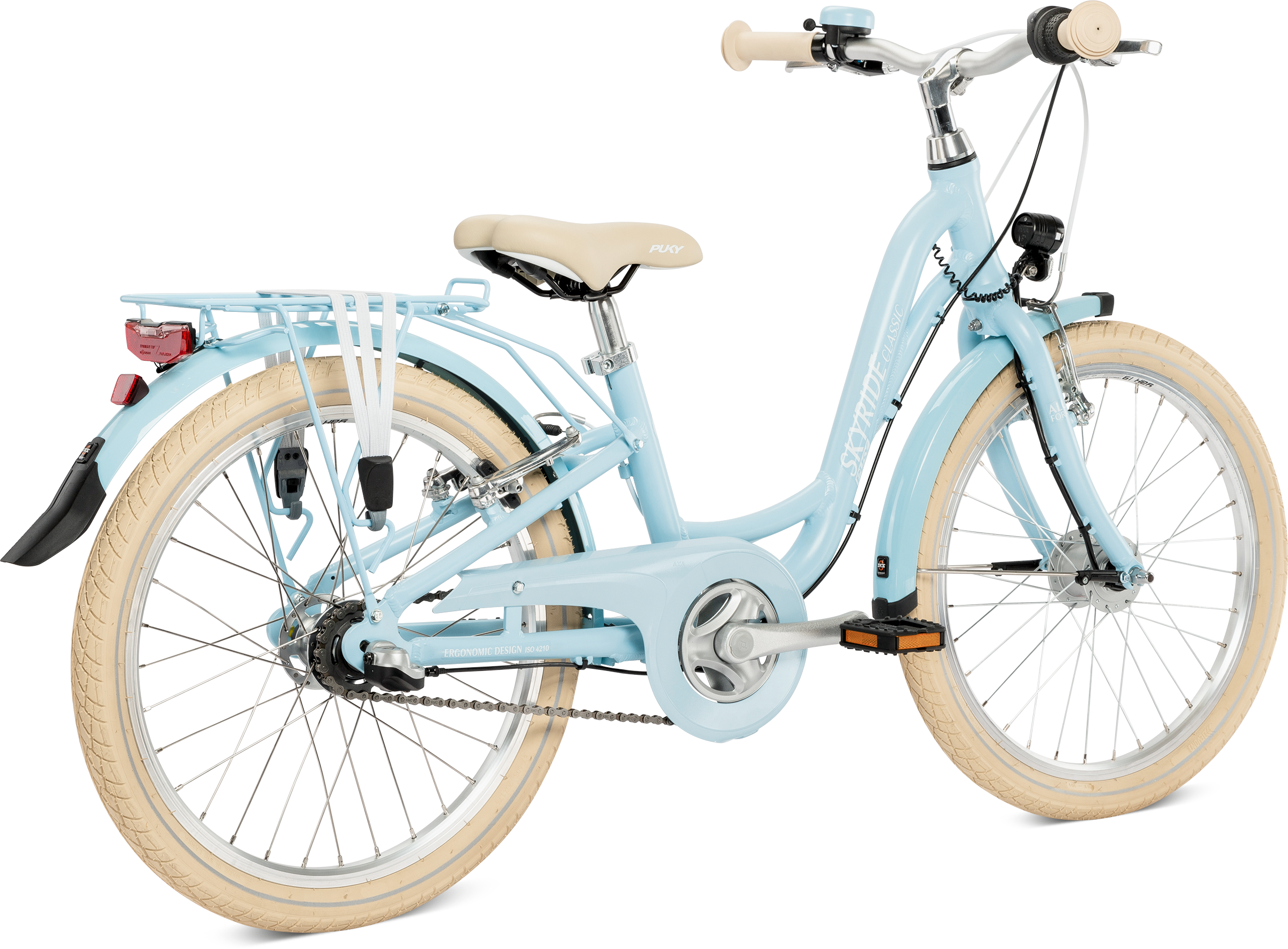 Forfatter bluse udsende Puky Skyride 20-3 Classic - Retro Blue | 20" hjul | Cykelgruppen.dk